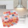 6Pcs Mosaic Self adhesive Wall Tile Sticker Kitchen Oil proof Stickers Bathroom Decor(FX705)