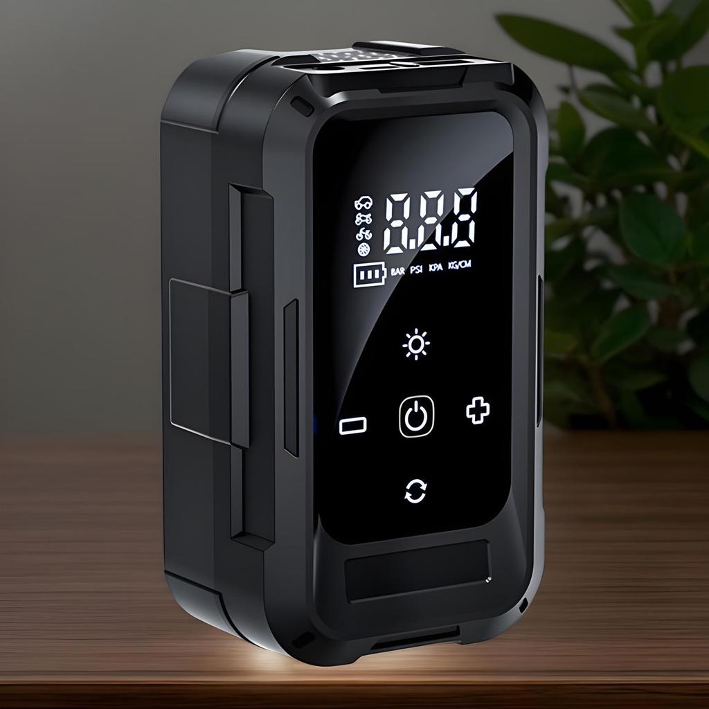 Taşınabilir Hava Kompresörü Kablosuz Lastik Şişirme Otomatik Kapanma Pompası Kamp Motosiklet Bakımı Garaj Ev Günlük İşe Gidiş İçin