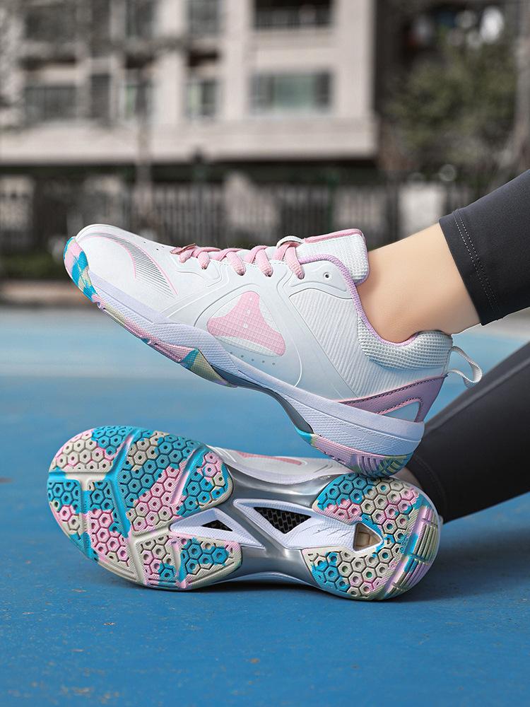 Badminton shoes women's wear-resistant and non-slip couple sports shoes breathable mesh youth student competition training shoes adult