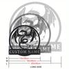 Custom Mythical Dragon Metal Wall Art Personalized Nameplate Home Decor
