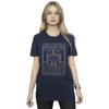 Star Wars Womens/Ladies The Mandalorian The Way Outline Helm Cotton Boyfriend T-Shirt