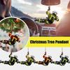 Firefighter Fireman Pendant Car Decoration Pendant Fire Pendant Tree Flat Wooden Peripheral Car Keychain