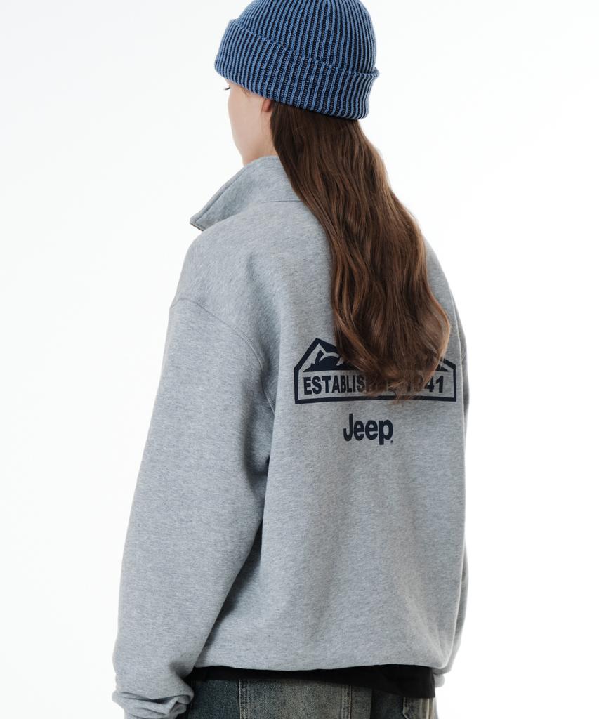 JEEP [Fleece-Lined] M-Logo Half-Zip Sweatshirt (Jp5Tsu739Mg)