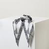 Daks Navy Pattern Silk Blend Scarf Dcsc6e490n2