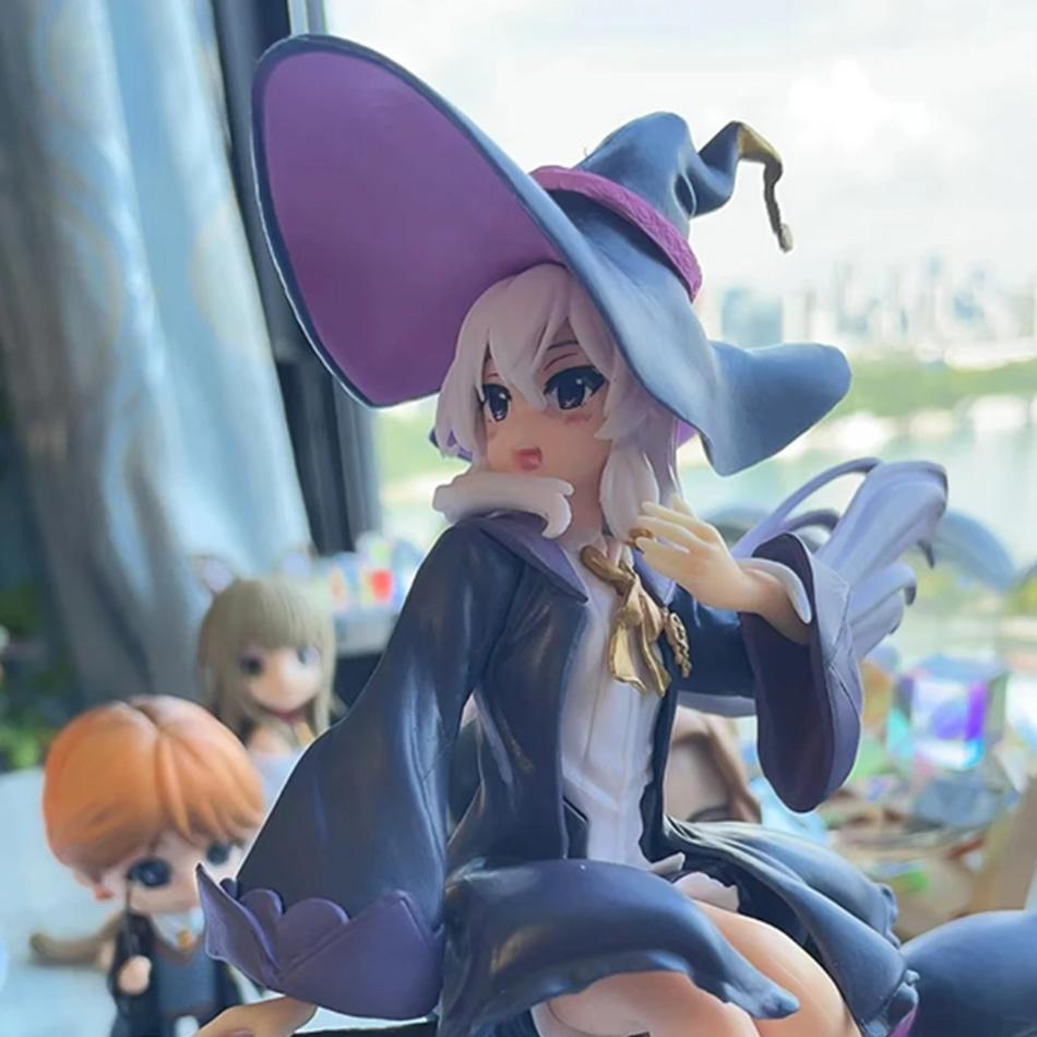 Anime Action Figure Model Toy Gift Flying Witch  Witch Journey Sitting On Broomstick Art Statue Toys for Children Gift