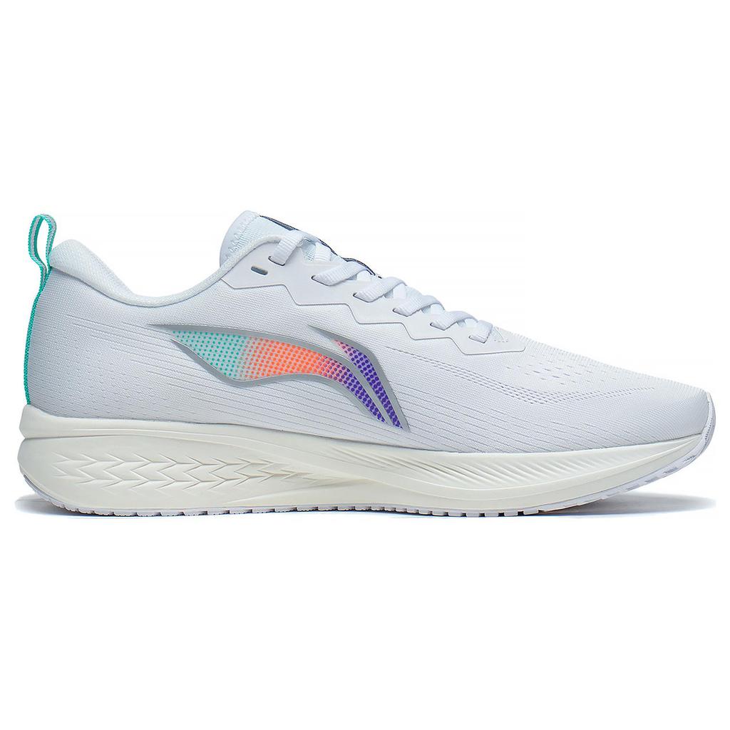 New LiNing Red Hare 6 Durable Breathable Low Top Sprint Long Distance Running Training Running Shoes Men's White ARMT015-4
