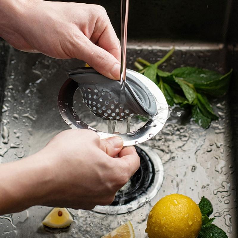 2Pcs Sink Filter Flexible Kitchen Sink Strainer With Fine Mesh Sink Drainer Shower Drain Hair Catcher Easy To Use