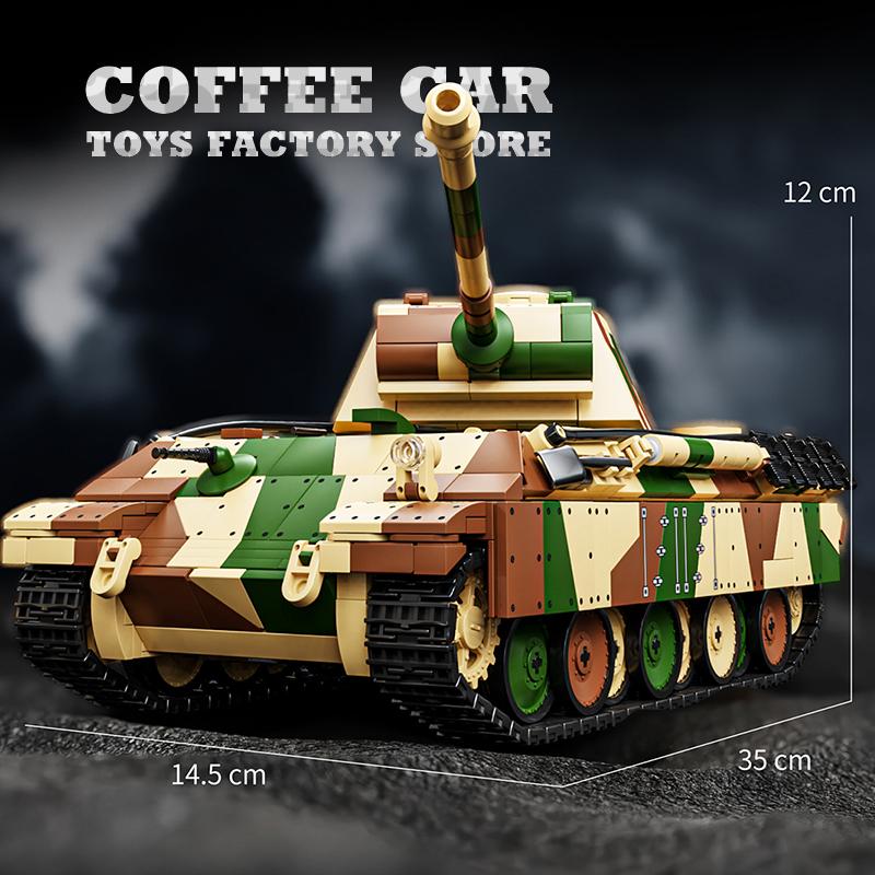 Non-Toxic Germany Military Medium Tank Iv Moc Bricks Puzzle Toys Ww2 G-Type Panzer Building Blocks Army Car Model Adult Children Kids Gifts New