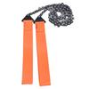 24 Zoll Outdoor Taschenkettensäge Survival Reißsäge Handsäge Kettenwerkzeug zum Holzschneiden Orange