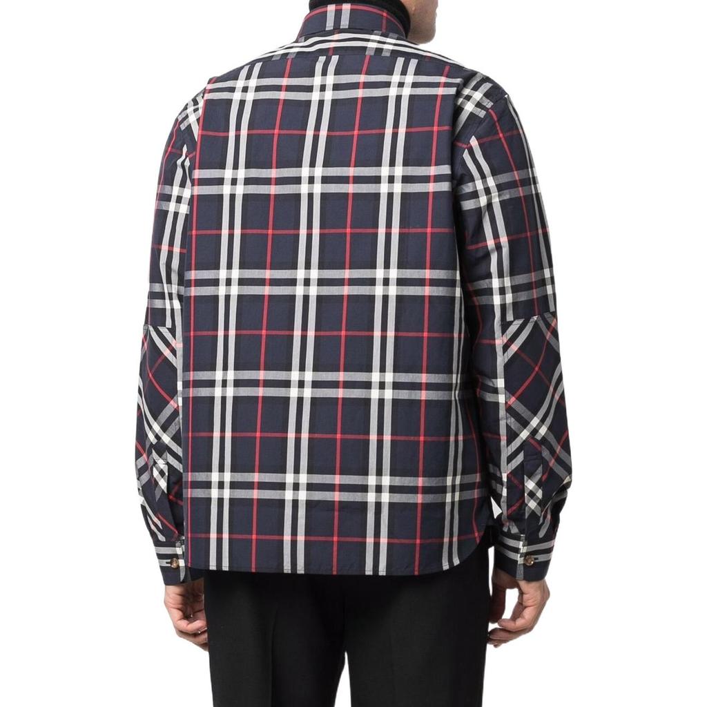Burberry Shirts Men's Navy Lapel Moderate Other 80483511