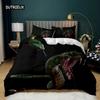 Snake Duvet Cover Wild Animal Comforter Cover Exotic Fairy Rose Twin Bedding Set African Wildlife Style Polyester Quilt Cover