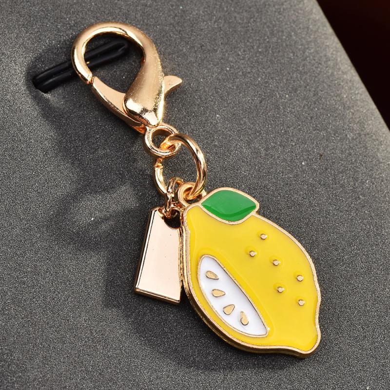 Exquisite High-End Fruit Vegetable Series Keychains For Women Bag Pendant Charm Car Keyring Jewelry Gift Decoration Accessories