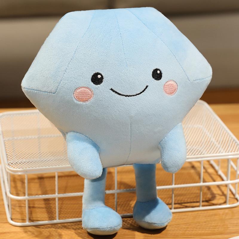 

Creative Cute Expression Diamond Doll Plush Toy Diamond Doll Kindergarten Baby Company Soothing Doll 22cm（0.11kg）