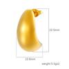 European and American Fashion Autumn and Winter Design Sense, Advanced Stainless Steel Stud Earrings, Water Drop Smooth Surface Trend 18K Earrings