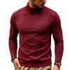 Men's Color Slim Fit Thermal Turtleneck Long Sleeve Pullover Base Layer T-Shirt
