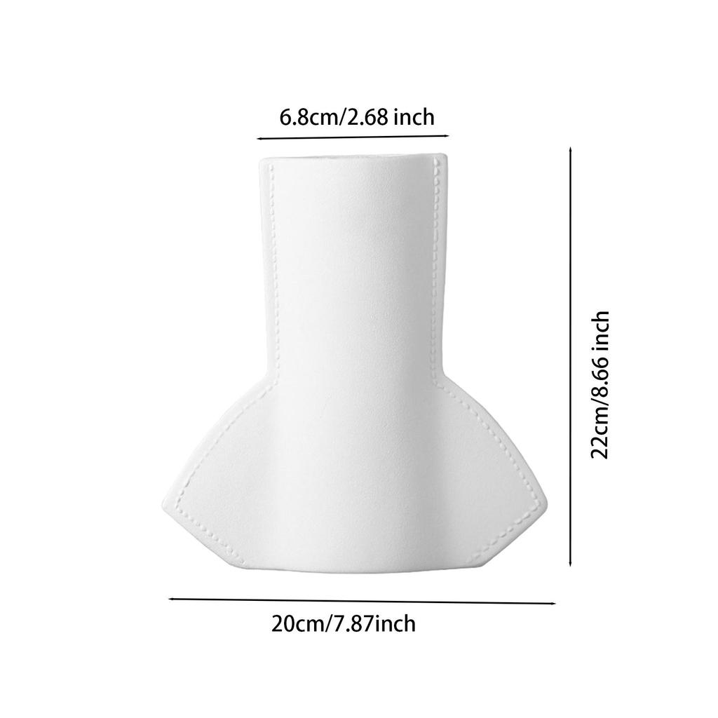 Geometry Vase Easy to Use Home Decor Art Decoration Home Decoration Porcelain Vase for Shelf Cabinet Living Room Party Bedroom