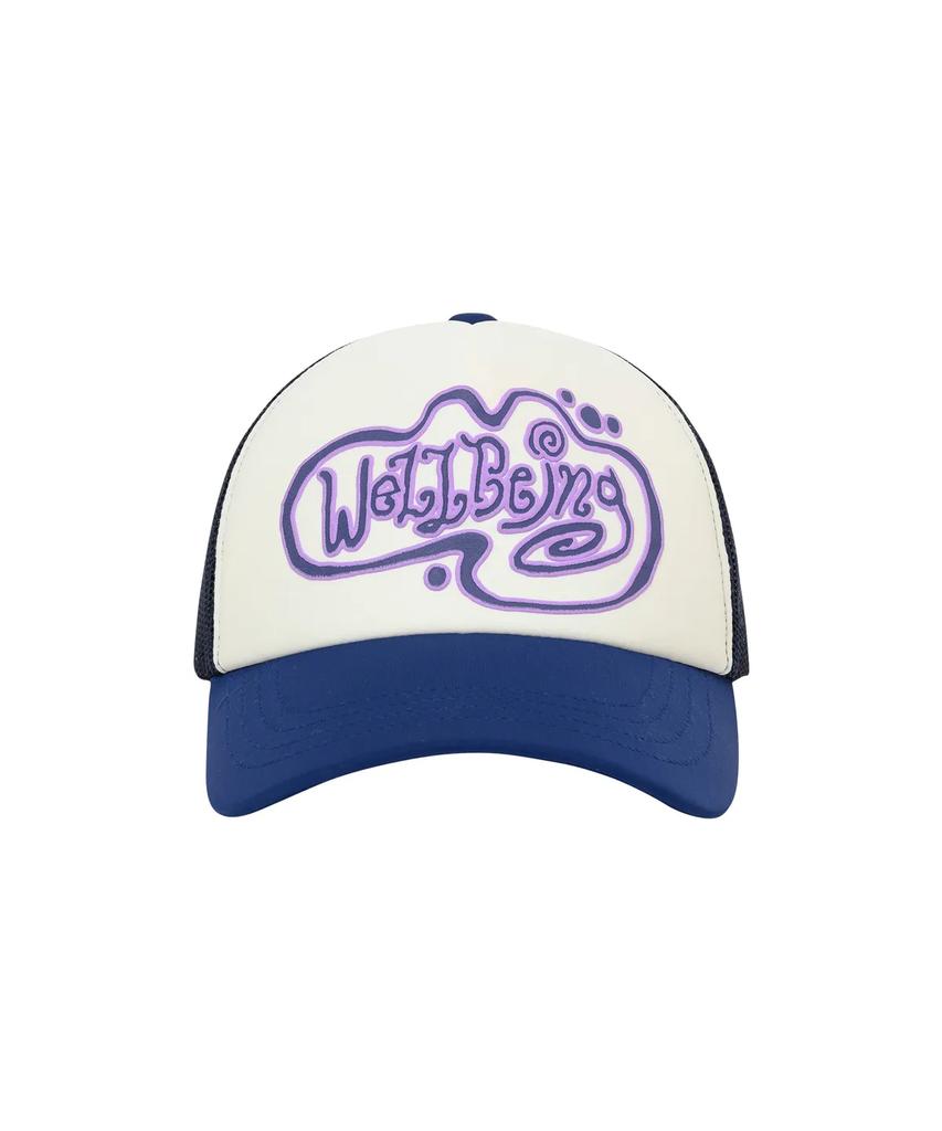 WELLBEING EXPRESS Doodle Logo Mesh Cap Navy