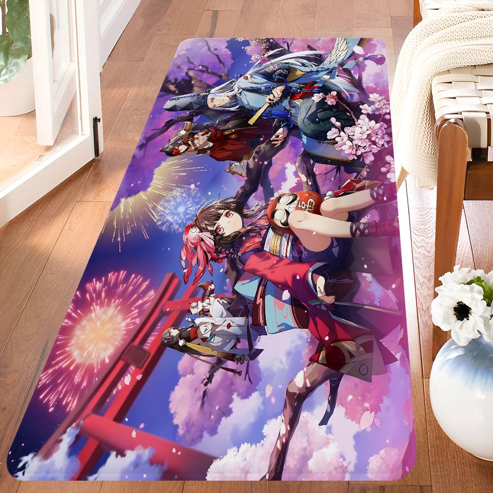 Card Based Game Onmyoji Bathroom Mat Kids Room Bedroom Decoration Balcony Anti-Slip Doormat Living Room Welcome Rug