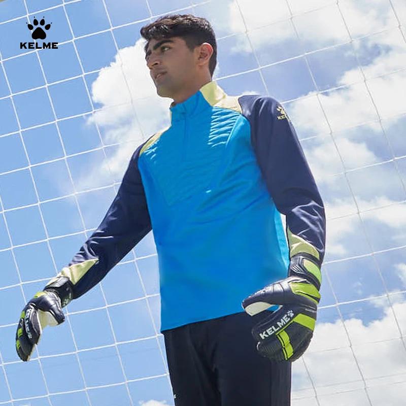Мужской осенний тренировочный топ KELME с молнией на половину M