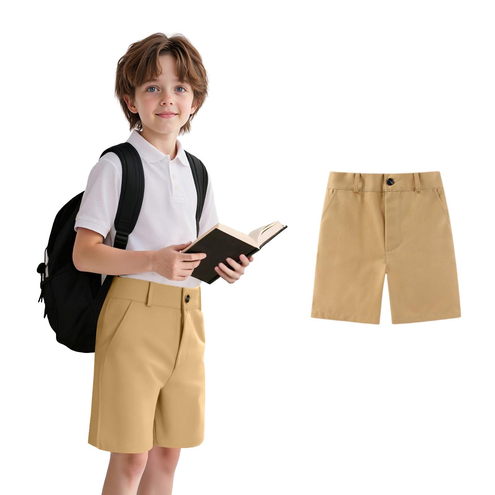 

Шорты для мальчиков - Шорты для школы 5 дюймов 110 хаки