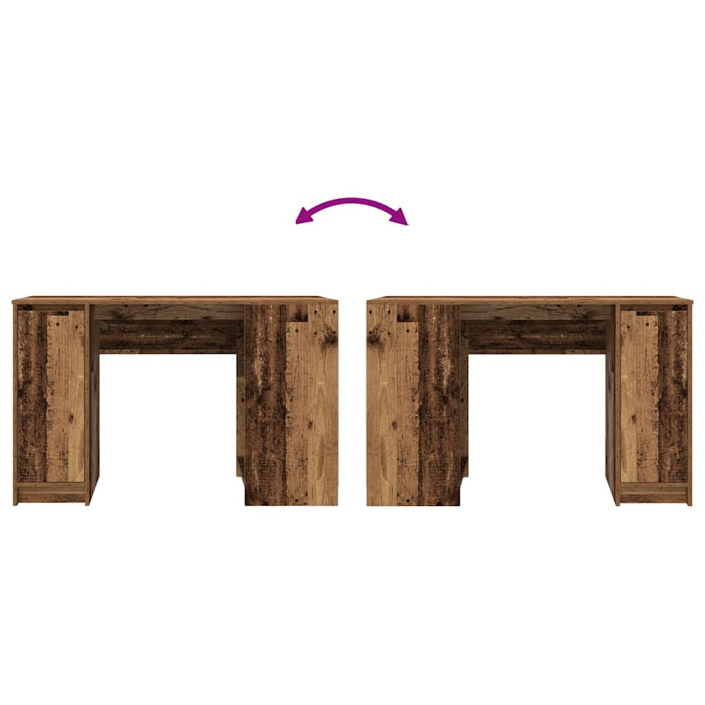 Desk with Rustic Wood Effect 120 x 42 x 76 cm Engineered Wood