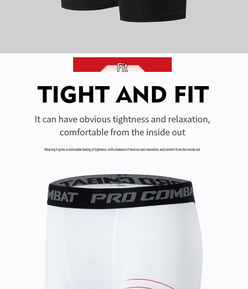 Men's Sports Basketball Sweats - High-Elasticity, Sweat-Wicking, 7-Point Compression Pants