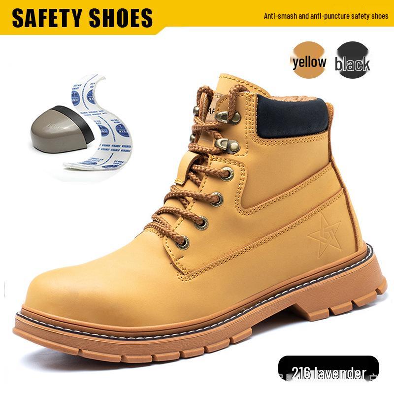 Men's Lightweight Foldable Water-Resistant Safety Shoes - Anti-Smash & Anti-Puncture Protective Work Footwear