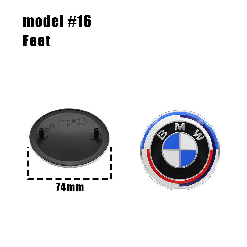 1PCS 74mm 82mm Car Front Grille Decorative Front Cover Badge Accessories for BMW E30 E38 E39 E46 E60 E61 E90 X1 X3 X4 X5 X6 E70