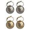1 Pair Ball Dangle Earrings for Women, Metal Round Ball Drop Earrings, Sliver Gold Plated Jewelry Gifts