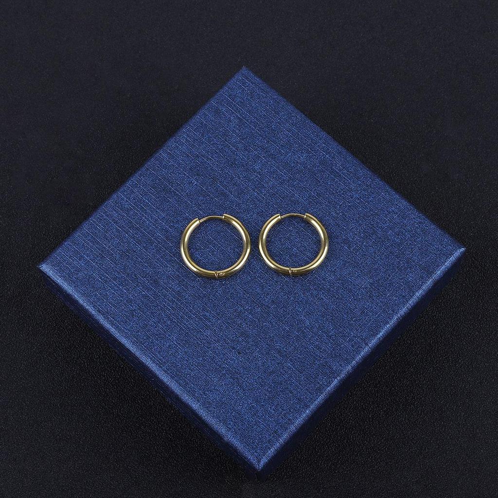 1Pcs Circle Hoop Earring for Women Men Ear Rings Ear Huggie 6-18mm