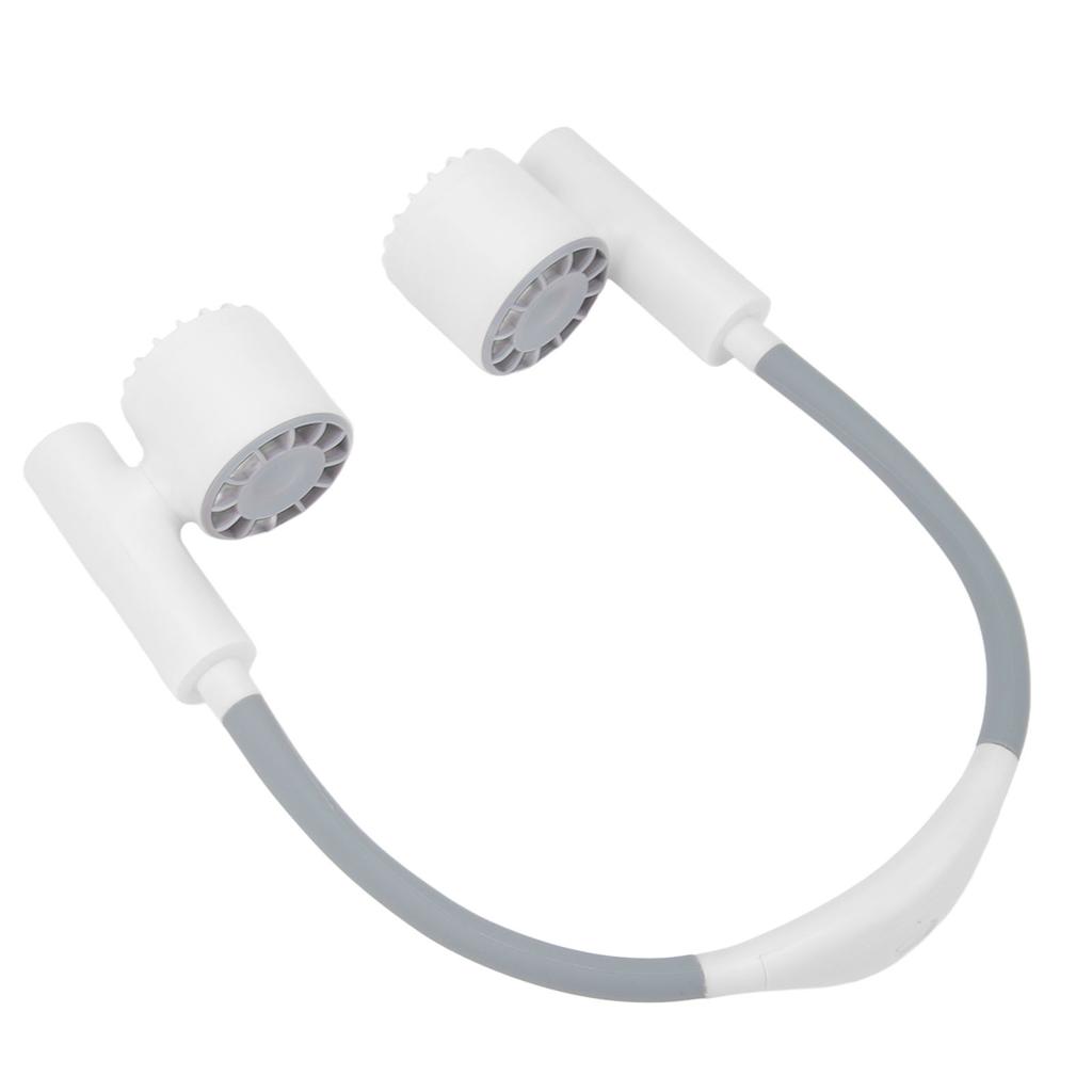 Neck Fan 3 Speed USB Charging Low Noise 2400mAh Battery Bendable Hose 90 Degree Rotating Fan