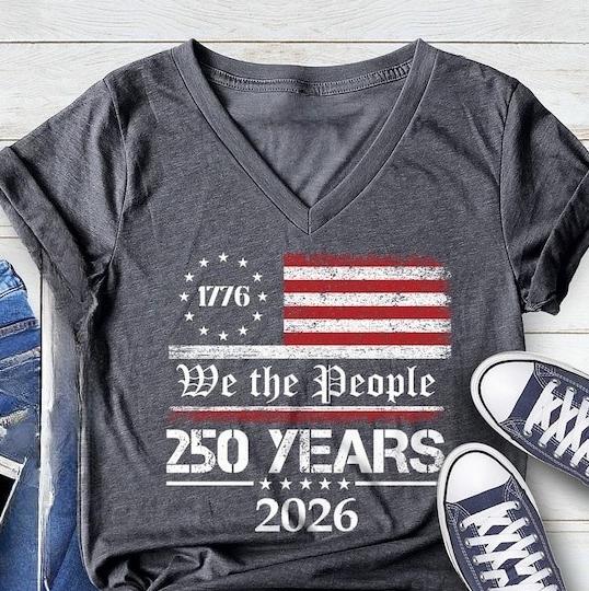 250th America Anniversary Shirt for Women Unisex USA 250 Years Streetwear Retro Independence Day Tshirts S