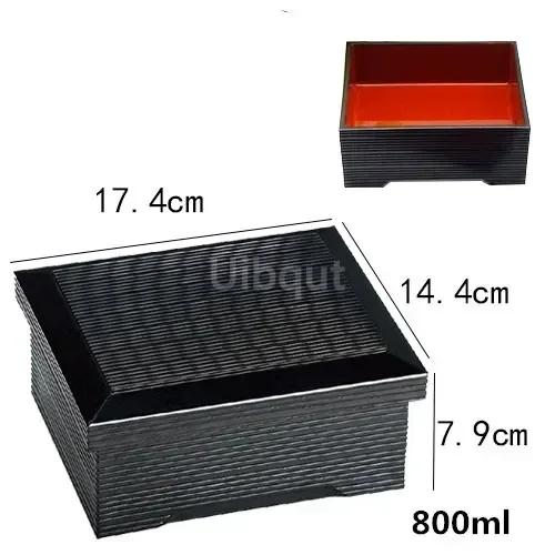Japanese Sushi Bucket Sashimi Seafood Dish Cuisine Fruit Food Tray Salmon Ice Plate Round Box with Lid Lunch Box Dim Sum Box
