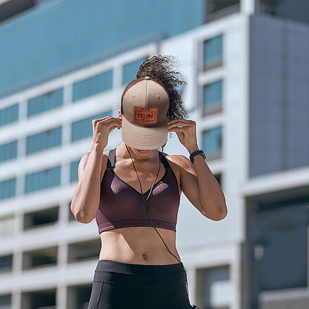 Trump  Baseball Cap Peaked Cap with Snapback Enclosure Political Dad Hat I'm Voting Felon American Patriot Hat for Men Women