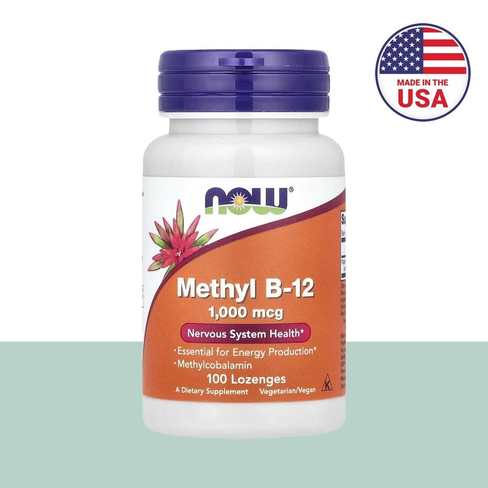 Now Foods Vitamin B12 Methylcobalamin Methyl b-12 1000mcg 1 pcs 100 Tablets