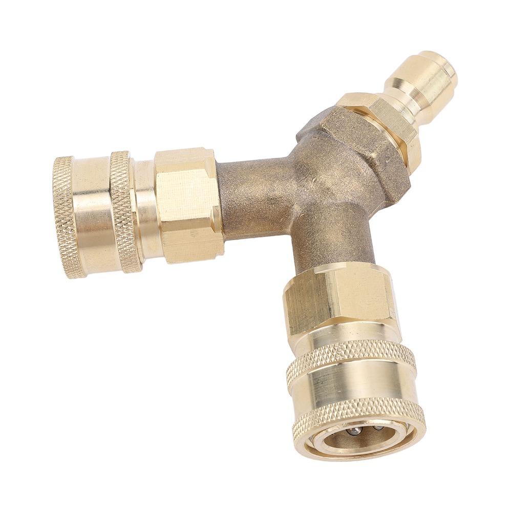 Three Way Tee Pressure Washer Tee Heavy Duty Washer Tee Fitting Water Line Accessory Use