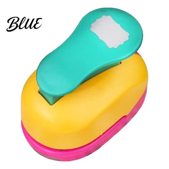 DIY Craft Puncher Postage Stamp for Paper Crafts Rectangular Decorative Shapes Punch Lever Shape Cutter Action Scrapbooking Card Making Gift Tags
