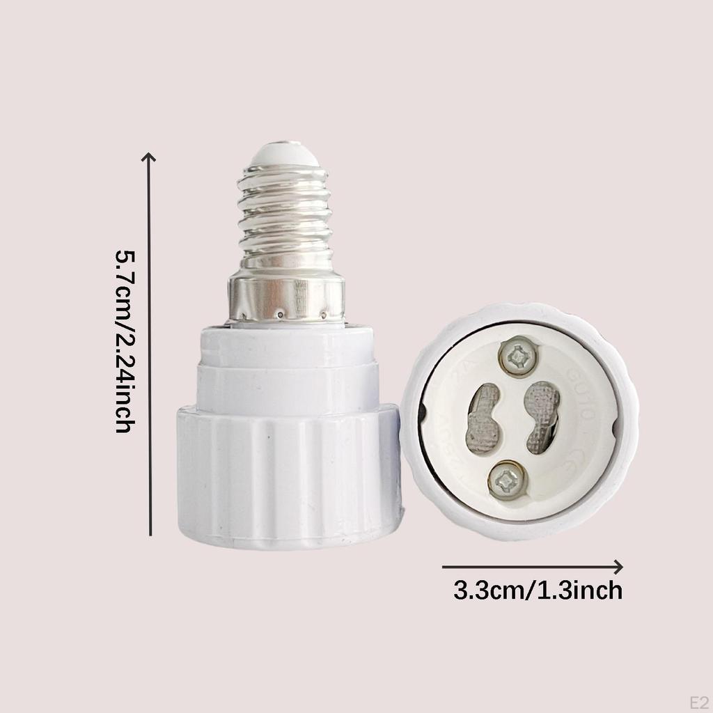 E14 to Gu10 Adapter Bayonet Base Practical Professional Easy Install Lightweight Lamp