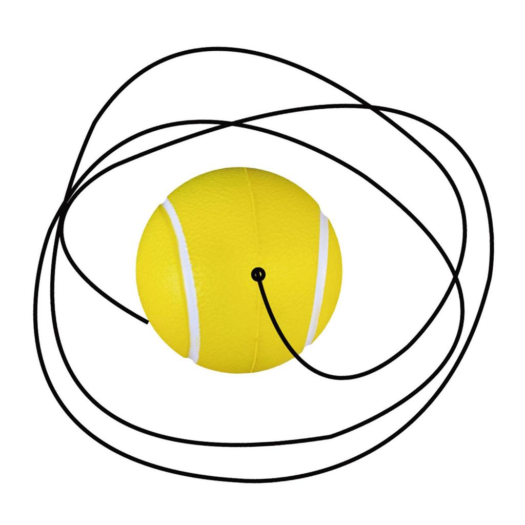 Rope Ball Tennis Trainer Soft Pu Practice Aid Equipment For Indoor Outdoor Single Exercise Gift For Players