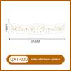 Waterproof Long Lasting Gold Foil Collarbone Temporary Tattoo Metallic Body Art Tattoo Sticker