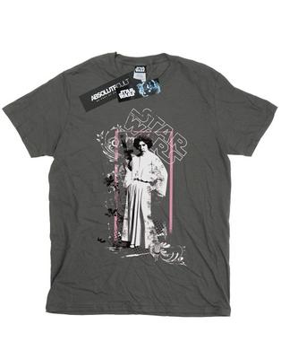 Girls Princess Leia Distressed Cotton T-Shirt
