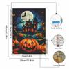 5D Diy Diamond Halloween Pumpkin Haunted House Moon Embroidery Diamond Painting Embroidery Cross Stitch Embroidery Home Decor