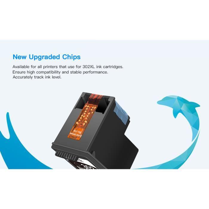 302 XL Remanufactured Ink Cartridges LXTEX 2 Pack Replacement for HP 302/302XL for DeskJet 1110 2130 2134 3630 3632 3634