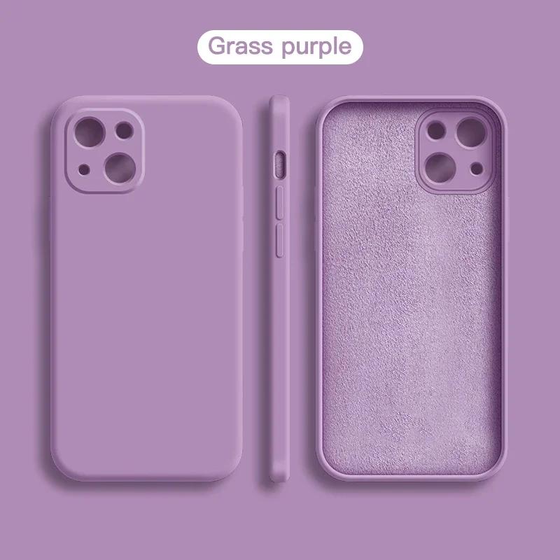 Fashion colorful Liquid Silicone Case For iPhone 16 15 14 13 12 11 Pro Max  X XR XS Case For iPhone 16 7 8 Plus SE  Cover