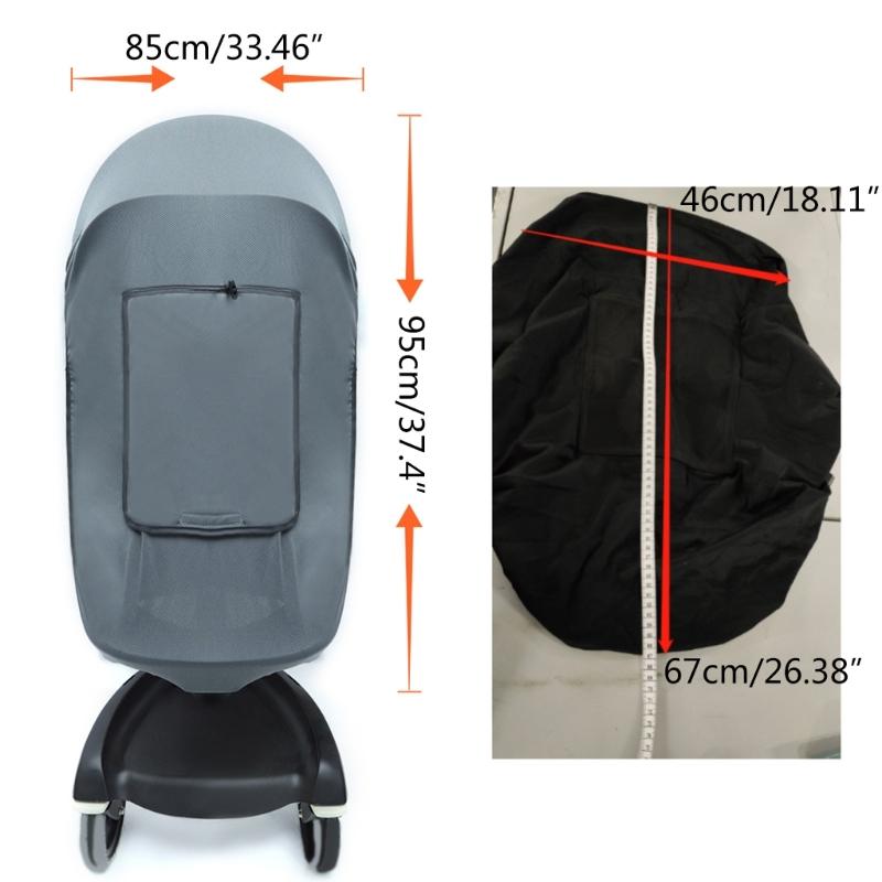 Baby Stroller Sun-Protection Cover UPF50+ UV Pram Sunshade Cover Elastic Stretchy Pushchair Sun Parasol Rainproof Cover