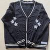 Japanese Style Soft Girl Sweater - Taylor Swift Inspired Star Embroidery Cardigan