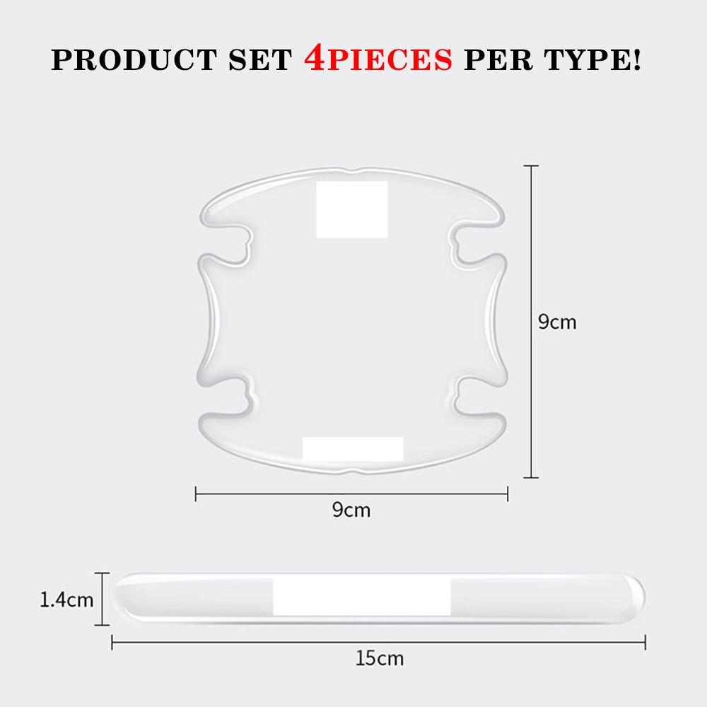 Car Sticker Car Door Handle Bowl Scratches Transparent Protector for Subaru Impreza Forester Tribeca XV BRZ car styling Y14