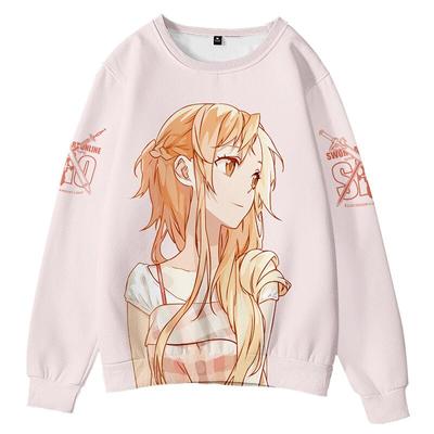 Sword Art Online Anime Kleidung Peripherer Trend Neues Langarm-T-Shirt Zweidimensionaler Rundhalspullover