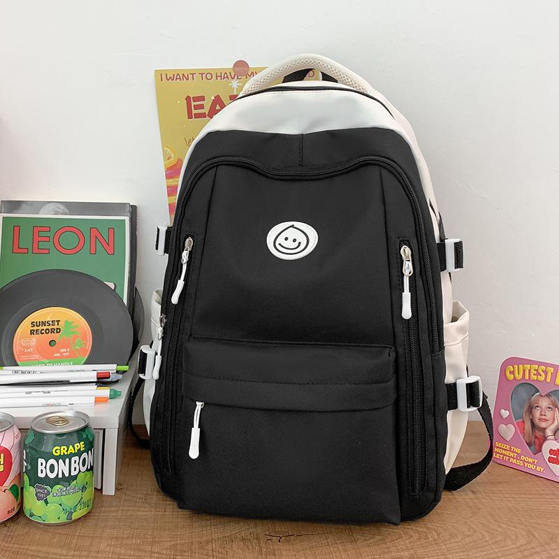 Girls College Students Contrasting Color Backpacks High School Students Junior High School Students Backpacks