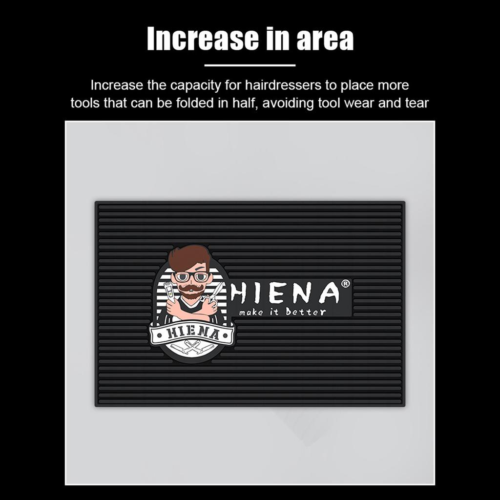 Hair Salon Anti Slip Heat Resistant Mat for Barber Tools Organizer Haiyina Styling Station Accessories 50x70cm